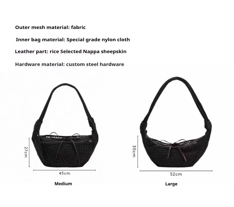 Lucky Croissant Mesh Bag - 2025 Luxury Fashion Statement 1 See1e731bc76640ce9fe42e9efeb62904F