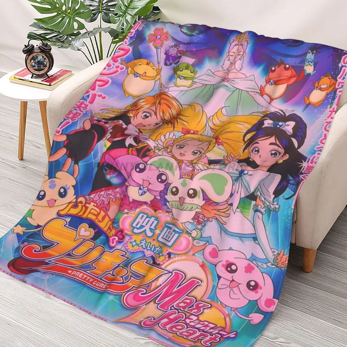Futari Wa Precure Max Heart Movie Poster Throws Blankets Collage Flannel Ultra-Soft Warm picnic blanket bedspread on the bed
Futari Wa Precure Max Heart Movie Poster Throws Blankets Collage Flannel Ultra-Soft Warm picnic blanket bedspread on the bed