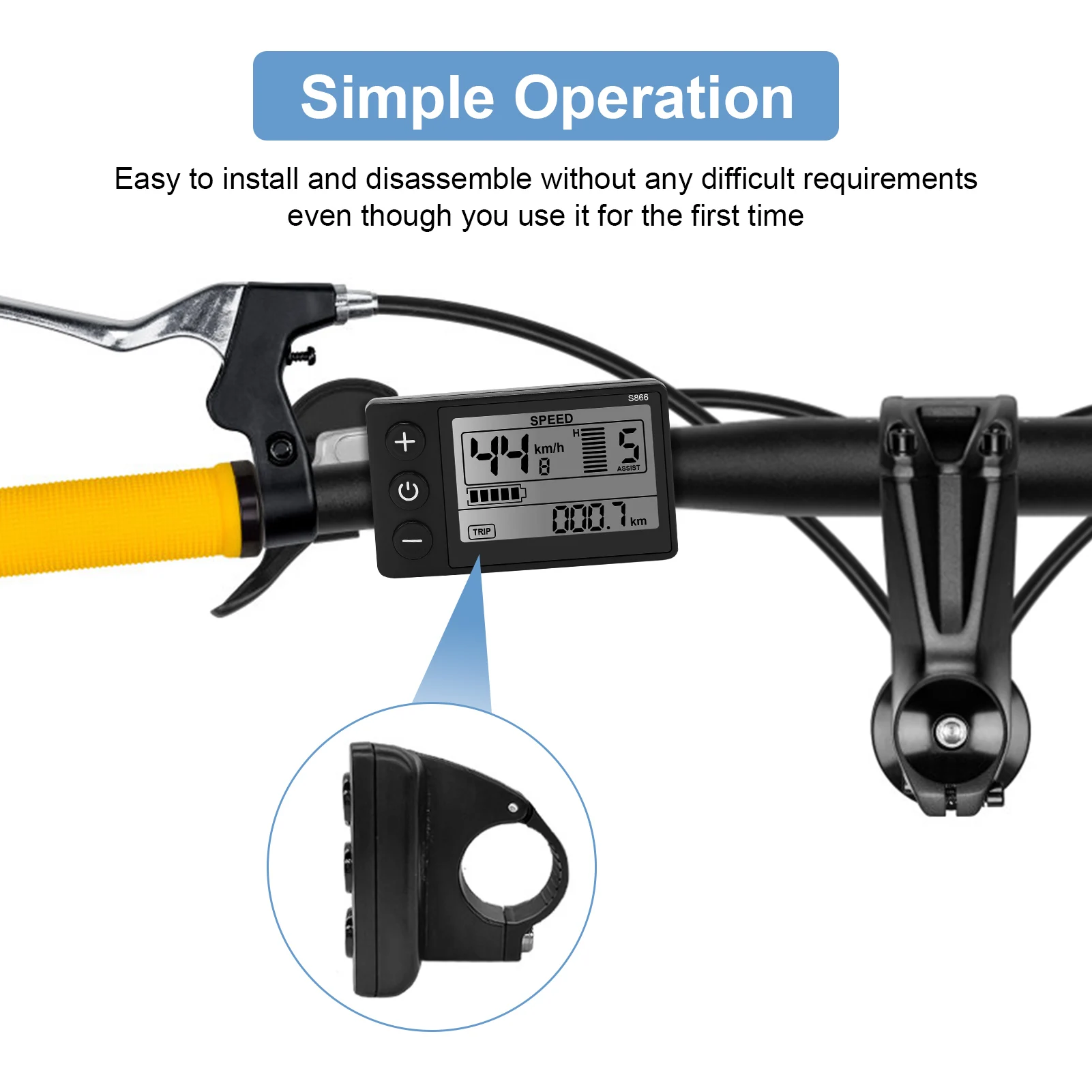 24V, 36V, 48V Electric Bicycle S866 LCD Display Meter E-bike Control Panel with Waterproof Plug E-bike Motor 6 Mallzona See20f4b924ec4200bf4cccbf9c764f15o 24V, 36V, 48V Electric Bicycle S866 LCD Display Meter E-bike Control Panel with Waterproof Plug E-bike Motor Mallzona