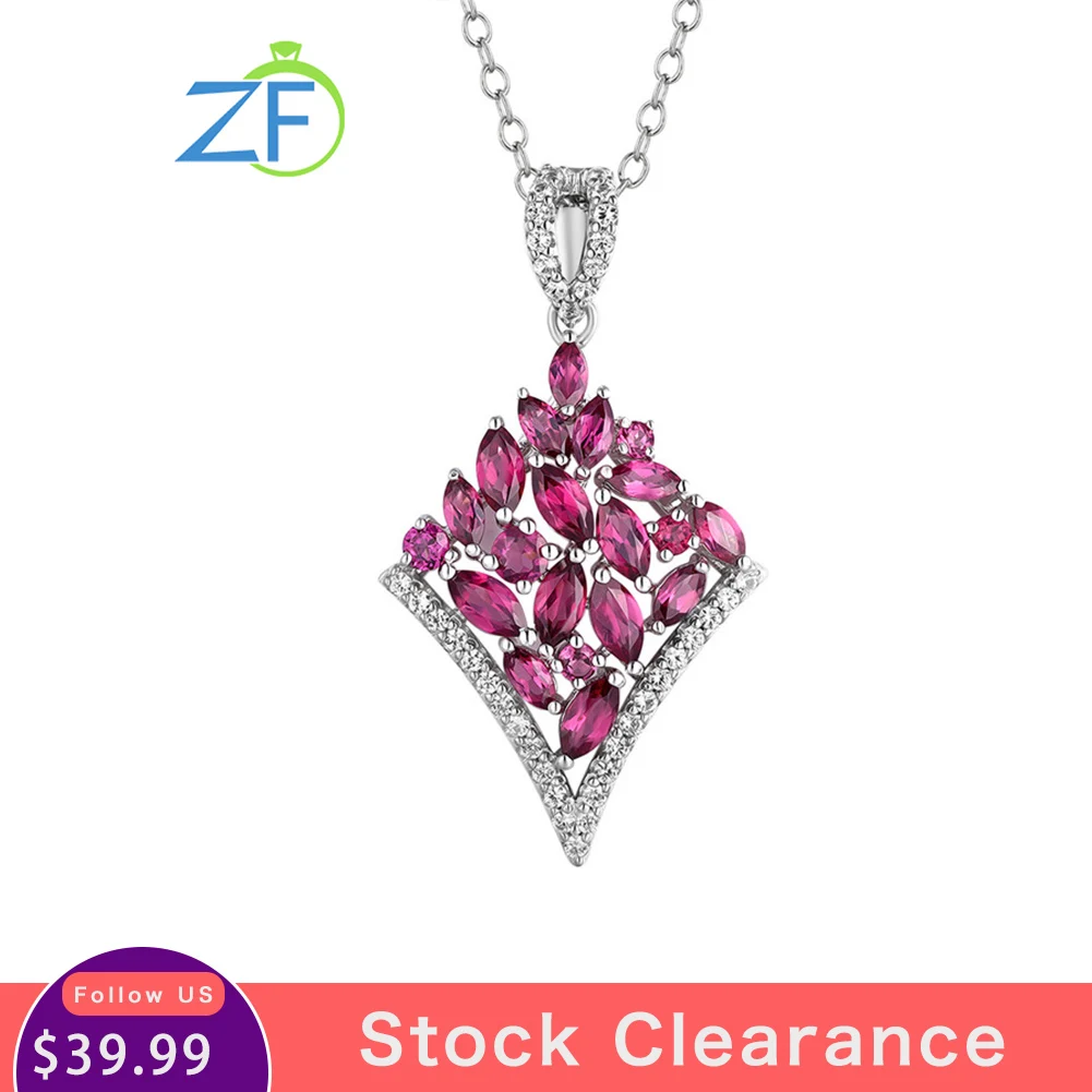 GZ ZONGFA Original 925 Sterling Silver Chain Necklace and Earring Set for Women Natural Rhodolite Gems 3ct Luxury Fine Jewelry
GZ ZONGFA Original 925 Sterling Silver Chain Necklace and Earring Set for Women Natural Rhodolite Gems 3ct Luxury Fine Jewelry