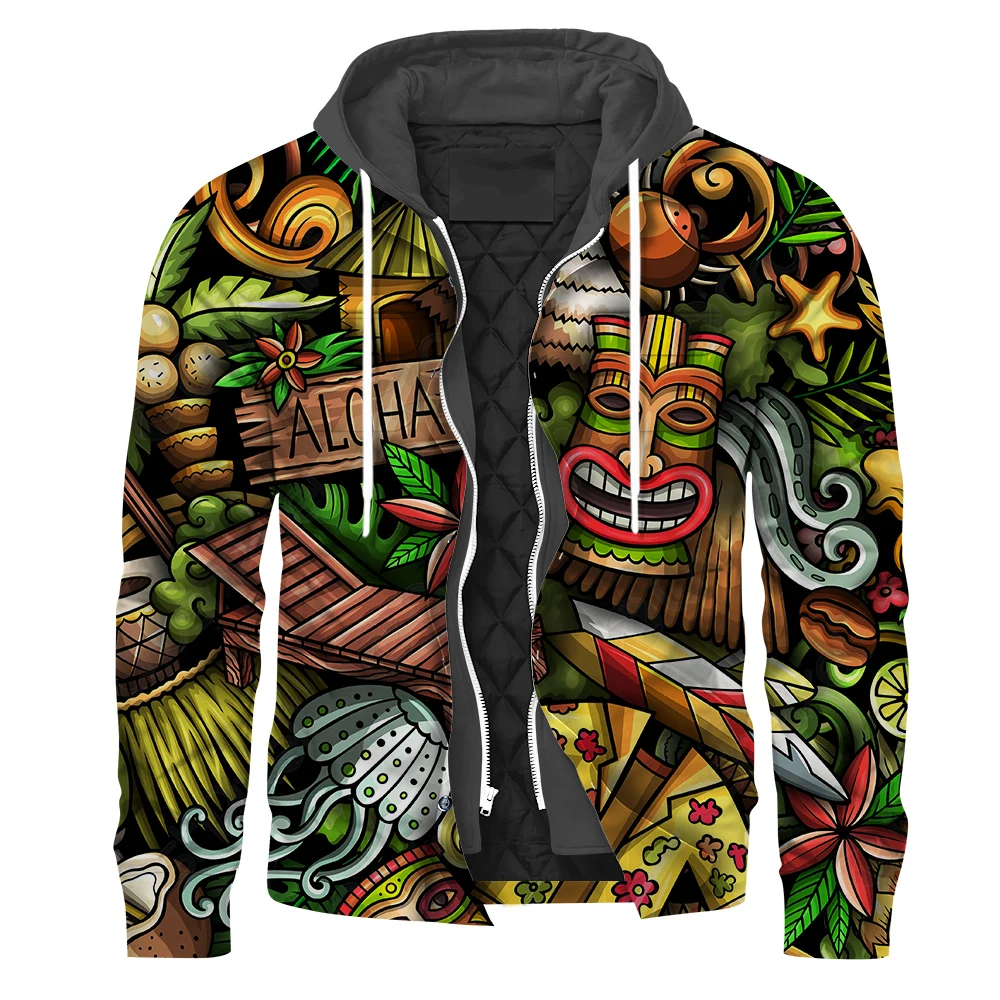CLOOCL Men's Autumn Winter Jackets Tribal Totem Mask 3D Graphics Hooded Coat Long Sleeve Zipper Streetwear Thick Warm Clothing
CLOOCL Men's Autumn Winter Jackets Tribal Totem Mask 3D Graphics Hooded Coat Long Sleeve Zipper Streetwear Thick Warm Clothing