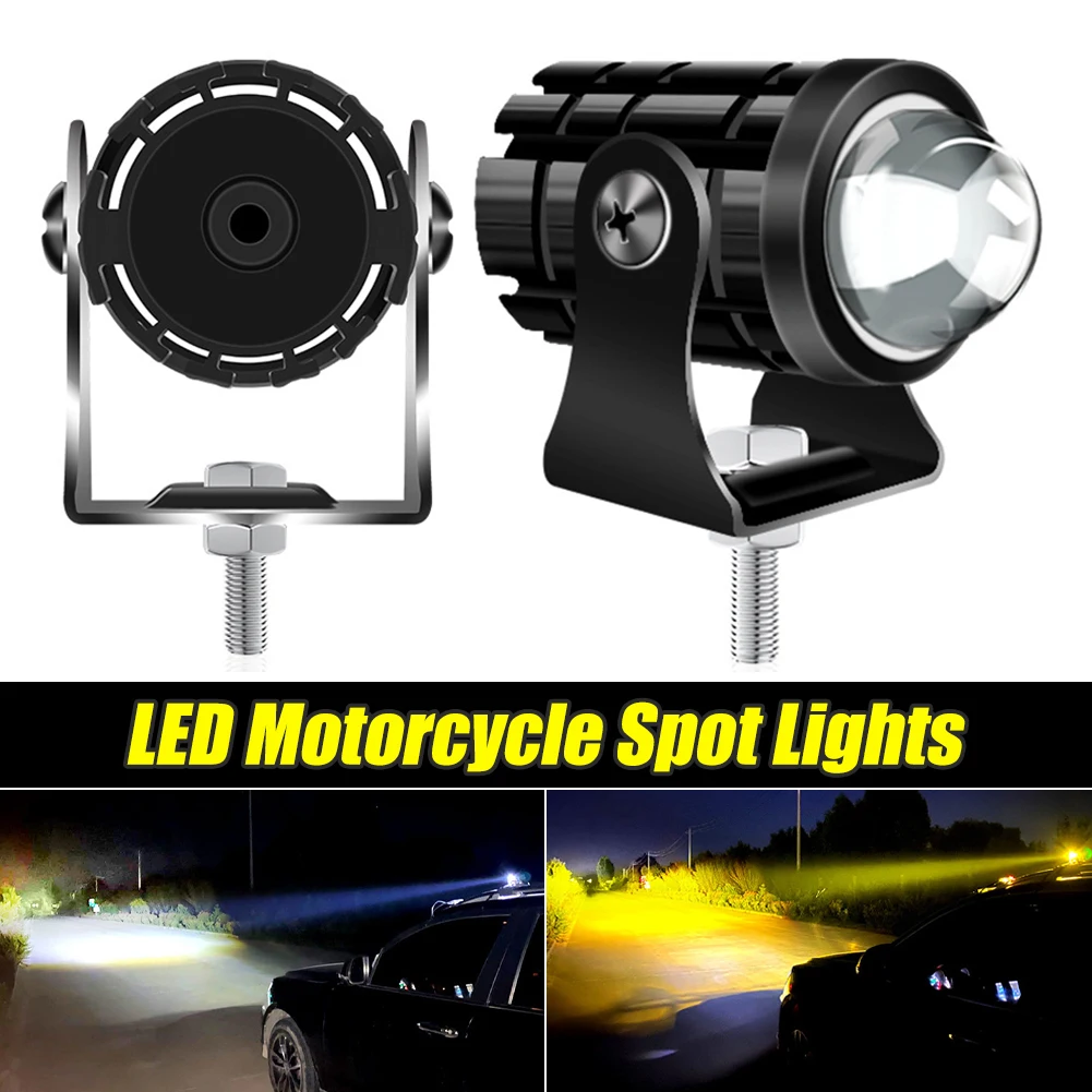 1Pair Universal Motorcycle LED Spot Lights 6000LM Dual Color Super Bright LED Auxiliary Spotlight Lamp Motorcycle LED Headlight
1Pair Universal Motorcycle LED Spot Lights 6000LM Dual Color Super Bright LED Auxiliary Spotlight Lamp Motorcycle LED Headlight