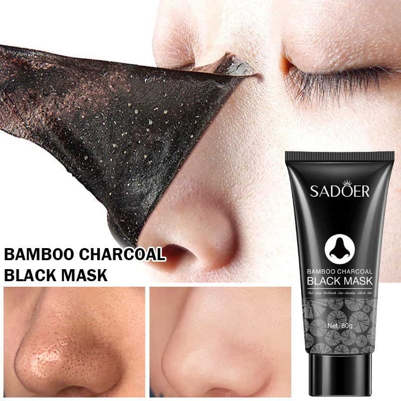 

Bamboo Charcoal Nose Blackhead Remover Black Face Mask Nasal Patch Deep Cleansing Peel Off Mask Pore Strip Skin Care Oil-Control