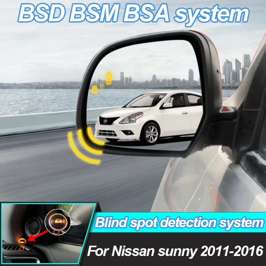 For Nissan sunny 2011-2016 BSD BSM blind spot Radar detection system 24GHZ Microwave Sensor BSA Mirror light alarm
For Nissan sunny 2011-2016 BSD BSM blind spot Radar detection system 24GHZ Microwave Sensor BSA Mirror light alarm
