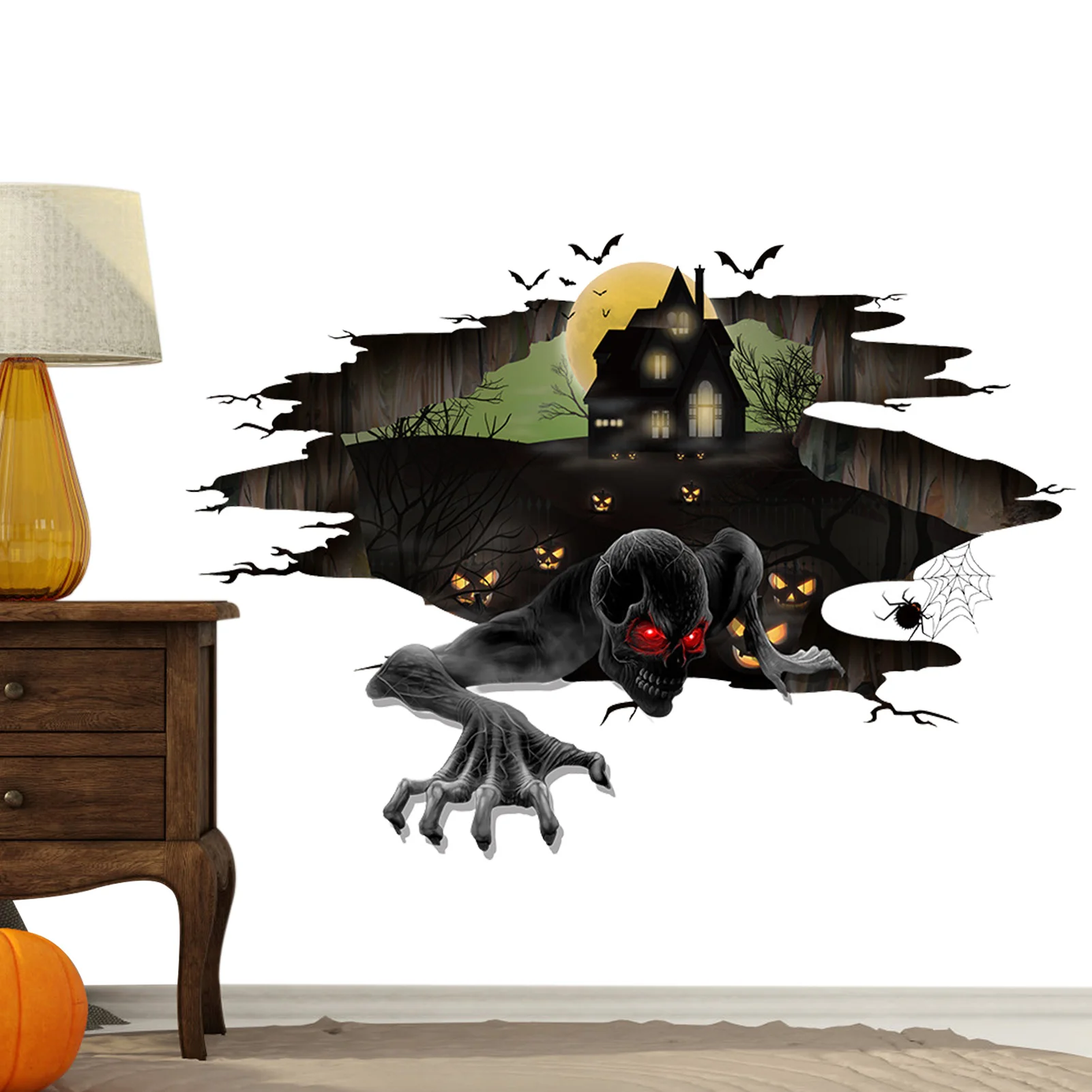 Scary 3D Floor Sticker 3D Window Wall Sticker 3D Bat Halloween Decoration Stickers DIY Halloween Murals Wallpaper Wall Decor
Scary 3D Floor Sticker 3D Window Wall Sticker 3D Bat Halloween Decoration Stickers DIY Halloween Murals Wallpaper Wall Decor