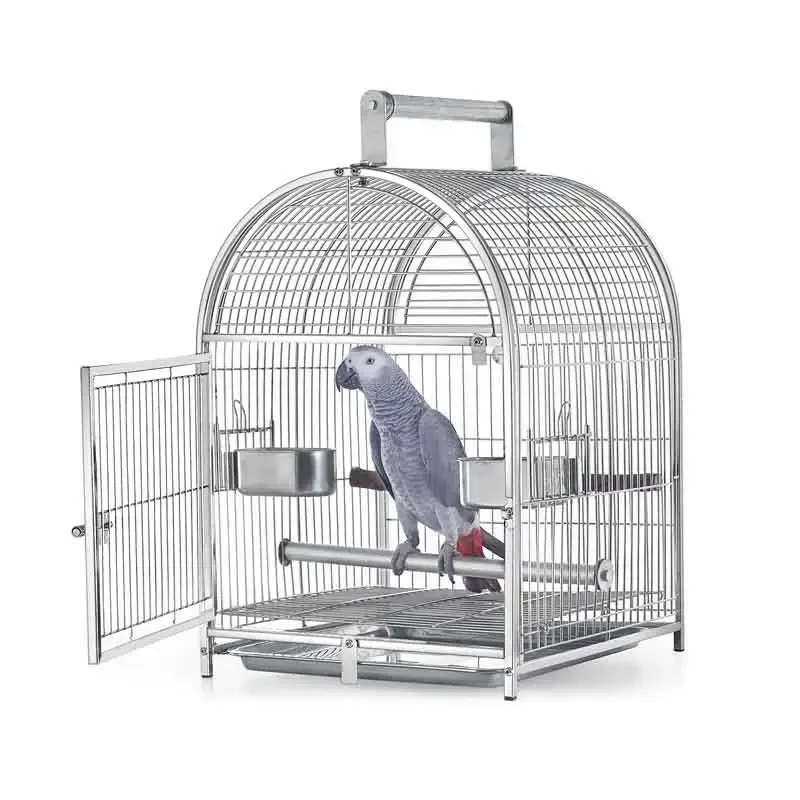 

Stainless Steel Outdoor Bird Cage, Parrot Carrying, Hanging Playground, Transport Shelter, Huis Tuin House, Garden