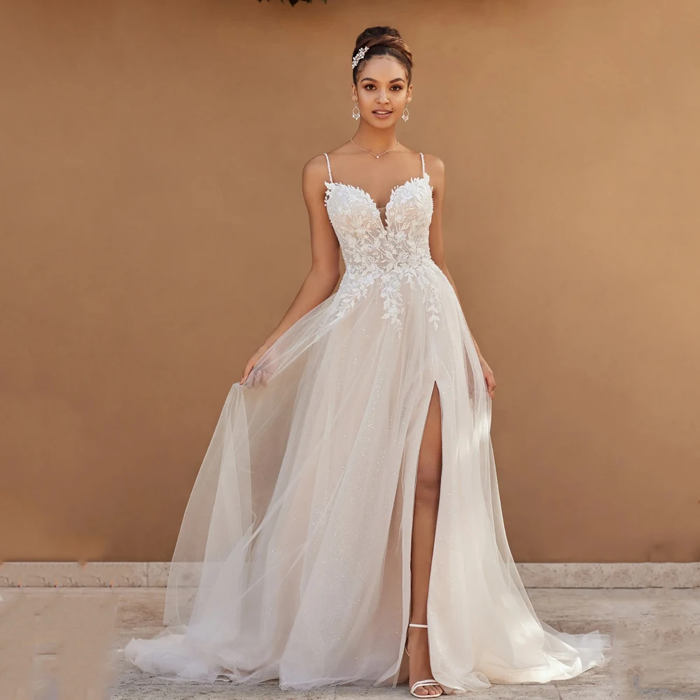 

Женское свадебное платье It's yiiya, белое ТРАПЕЦИЕВИДНОЕ платье без рукавов с V-образным вырезом и аппликацией на лето 2019