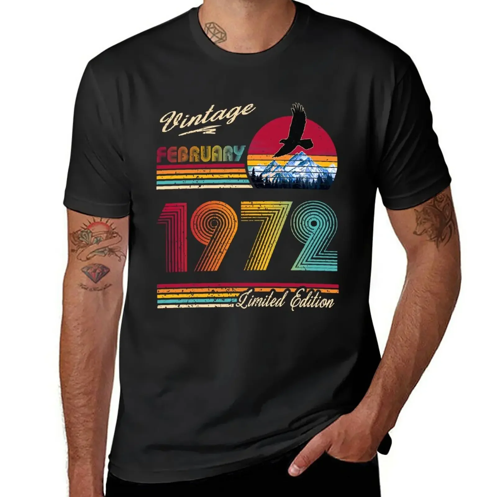 Vintage February 1972 Birthday T-Shirt heavyweights cute tops graphics Men's clothing
Vintage February 1972 Birthday T-Shirt heavyweights cute tops graphics Men's clothing