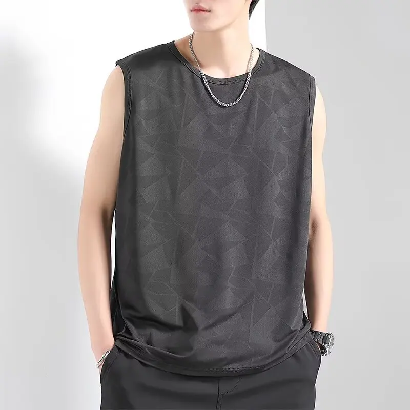 Summer Ice Silk Quick-Drying Vest Men's Waistcoat Loose Men's Sports Basketball Fitness Sleeveless T-shirt Large Size
Summer Ice Silk Quick-Drying Vest Men's Waistcoat Loose Men's Sports Basketball Fitness Sleeveless T-shirt Large Size