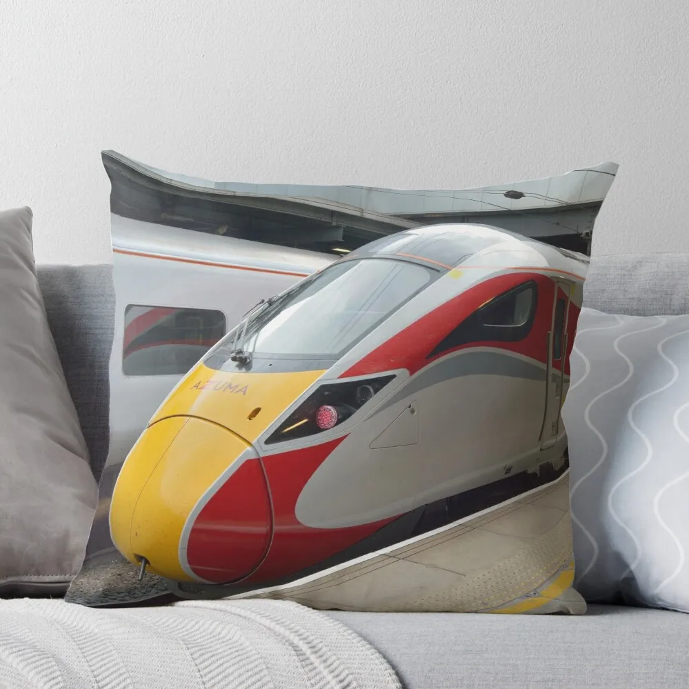 

London North Eastern Railway Class 800 Azuma Throw Pillow pillows decor home Cushion Cover Luxury