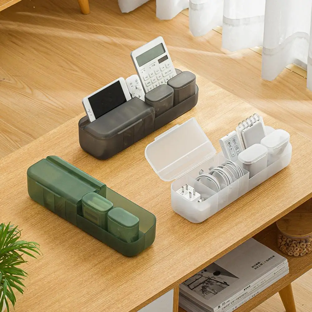 Cable Storage Box Transparent Plastic Data Line Storage Container Desktop Phone Rack Cable Stationery Headset Case organizadores
Cable Storage Box Transparent Plastic Data Line Storage Container Desktop Phone Rack Cable Stationery Headset Case organizadores