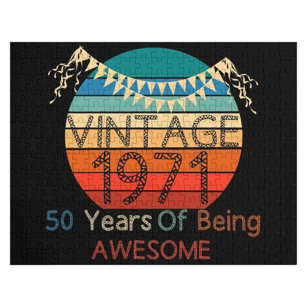 Vintage 1971 - 50th Birthday Jigsaw Puzzle Puzzle Works Of Art Puzzle Custom Personalised Jigsaw
Vintage 1971 - 50th Birthday Jigsaw Puzzle Puzzle Works Of Art Puzzle Custom Personalised Jigsaw