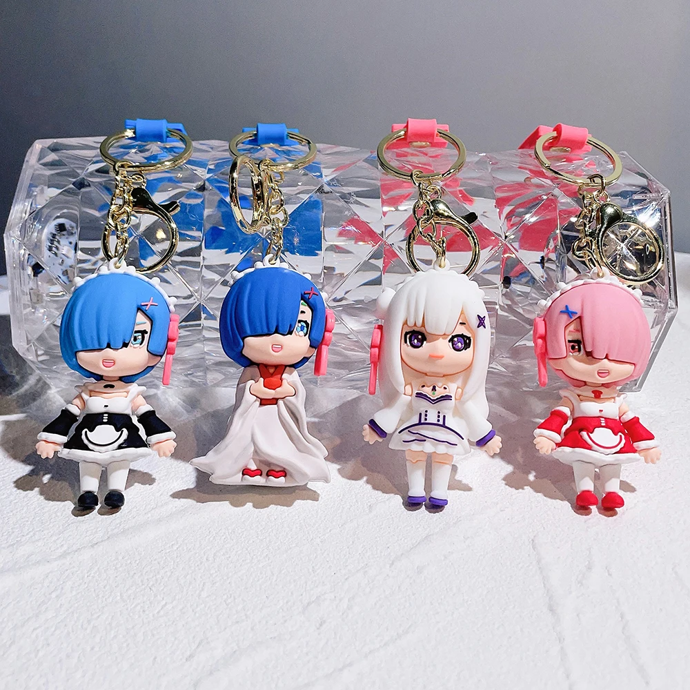 Q Version Re Life in a Different World From Zero Silicone Keychain Kawaii Rem Ram Emilia Figurine Model Pendant Keyring Toy Gift
Q Version Re Life in a Different World From Zero Silicone Keychain Kawaii Rem Ram Emilia Figurine Model Pendant Keyring Toy Gift