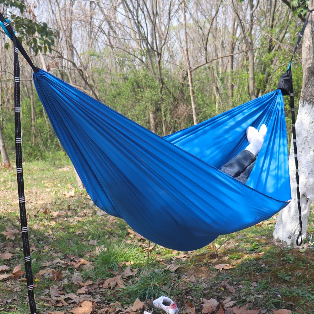 

Portable Nylon Parachute Hammock Camping Survival Garden Hunting Leisure Hamac Travel Double Person Hammock