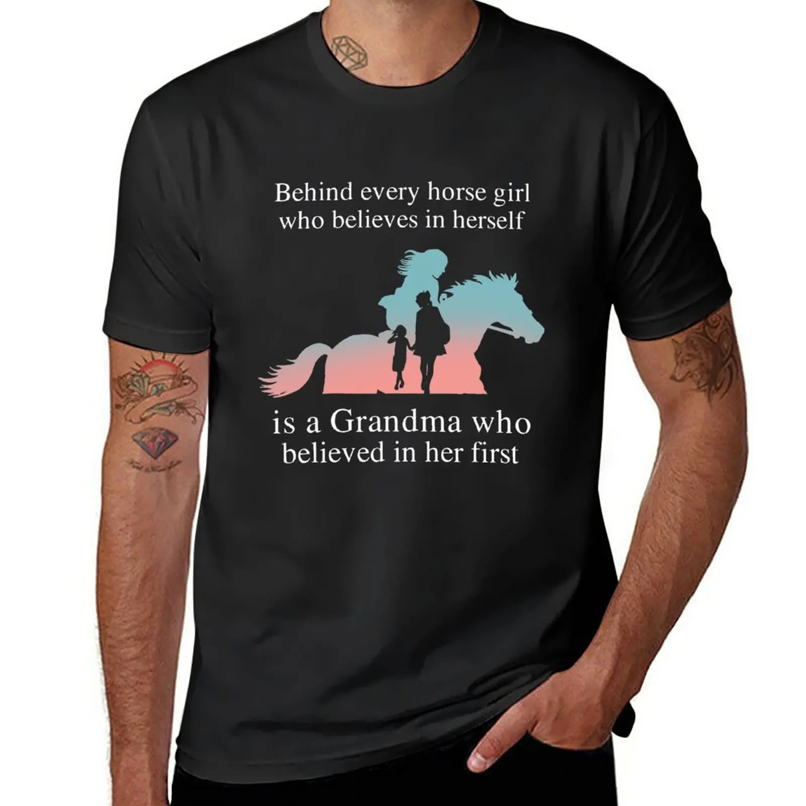 Behind every horse girl who believes in herself is a grandma who believed in her first T-Shirt graphic t shirts mens t shirts
Behind every horse girl who believes in herself is a grandma who believed in her first T-Shirt graphic t shirts mens t shirts