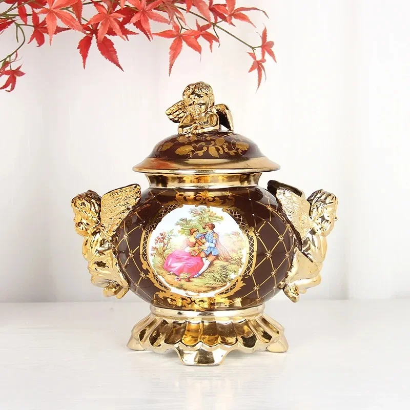 J274BR House decoration interior accessories luxury items porcelain tea pot storage figure painting ceramic jar
J274BR House decoration interior accessories luxury items porcelain tea pot storage figure painting ceramic jar