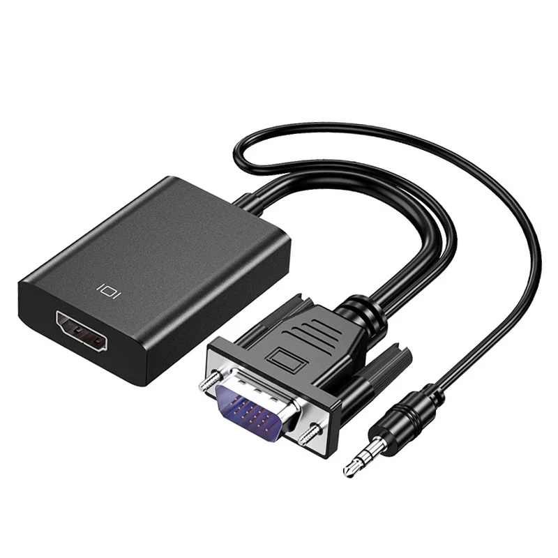 Full HD 1080P VGA To HDMI-compatible Video Converter Display Adapter Cable with Audio out for PC Laptop To Monitor TV Projector
Full HD 1080P VGA To HDMI-compatible Video Converter Display Adapter Cable with Audio out for PC Laptop To Monitor TV Projector