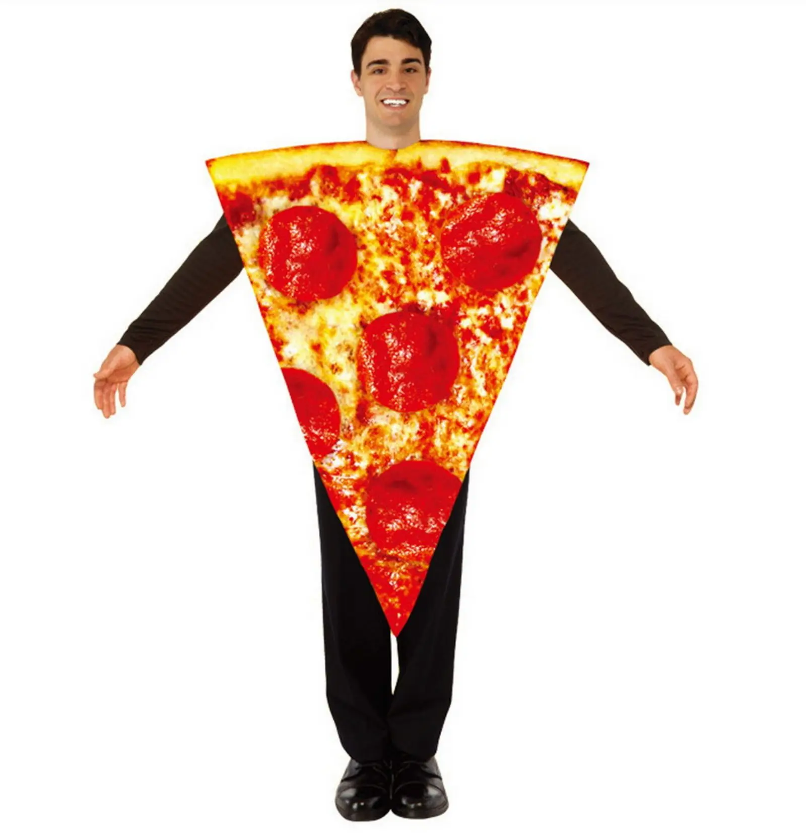 

Pizza Slice Adult Halloween Easter Costume Cosplay Outfit Fancy Dress