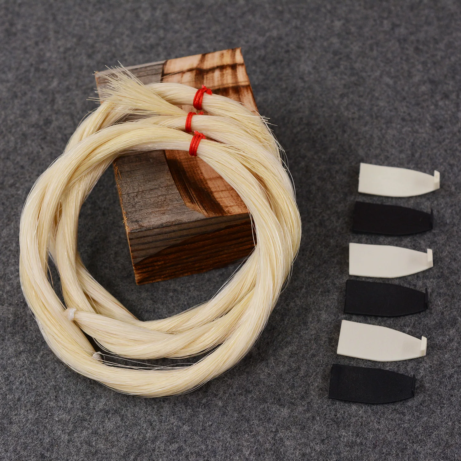 VINGOBOW 3 hanks of Natural Mongolian Horse Hair for Violin, Viola Bows Unbleached White 29In Fiddle Bow Hair Replacement kit
VINGOBOW 3 hanks of Natural Mongolian Horse Hair for Violin, Viola Bows Unbleached White 29In Fiddle Bow Hair Replacement kit