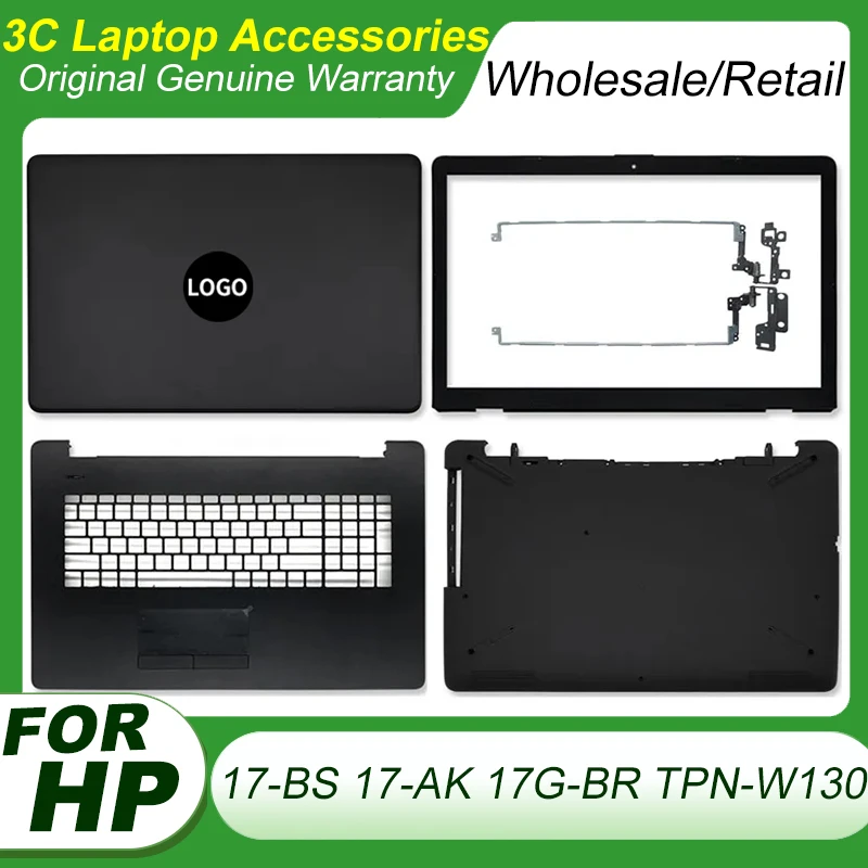 

New For HP 17-BS 17-AK 17G-BR TPN-W130 TPN-W129 Laptop LCD Back Top Cover Rear Lid Front Bezel Palmrest Upper Bottom Case Hinges
