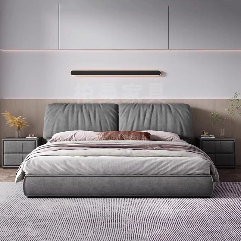 Storage Organiser Double Bed Wood Multifonction Modern Luxury Bedroom Bed Queen Size Camas Matrimoniales Nordic Furniture
Storage Organiser Double Bed Wood Multifonction Modern Luxury Bedroom Bed Queen Size Camas Matrimoniales Nordic Furniture
