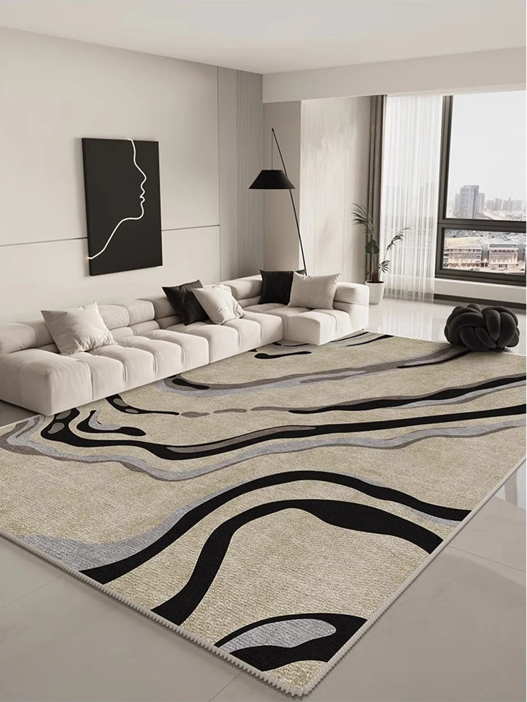 

Роскошный Ковер во французском стиле, декоративные ковры для большой гостиной, минималистичный художественный полосатый ковер, легко ухаживающие Коврики для спальни