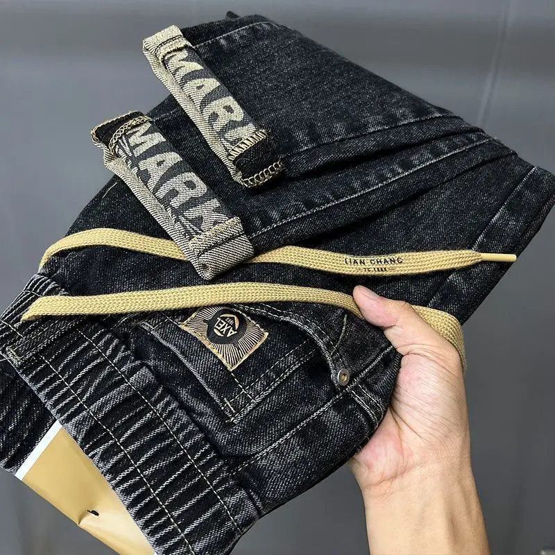Autumn and Spring Casual Men's Denim Jeans Designer Loose Elasticity Printed Harem Pants Elastic Waist Drawstring Pants Male
Autumn and Spring Casual Men's Denim Jeans Designer Loose Elasticity Printed Harem Pants Elastic Waist Drawstring Pants Male