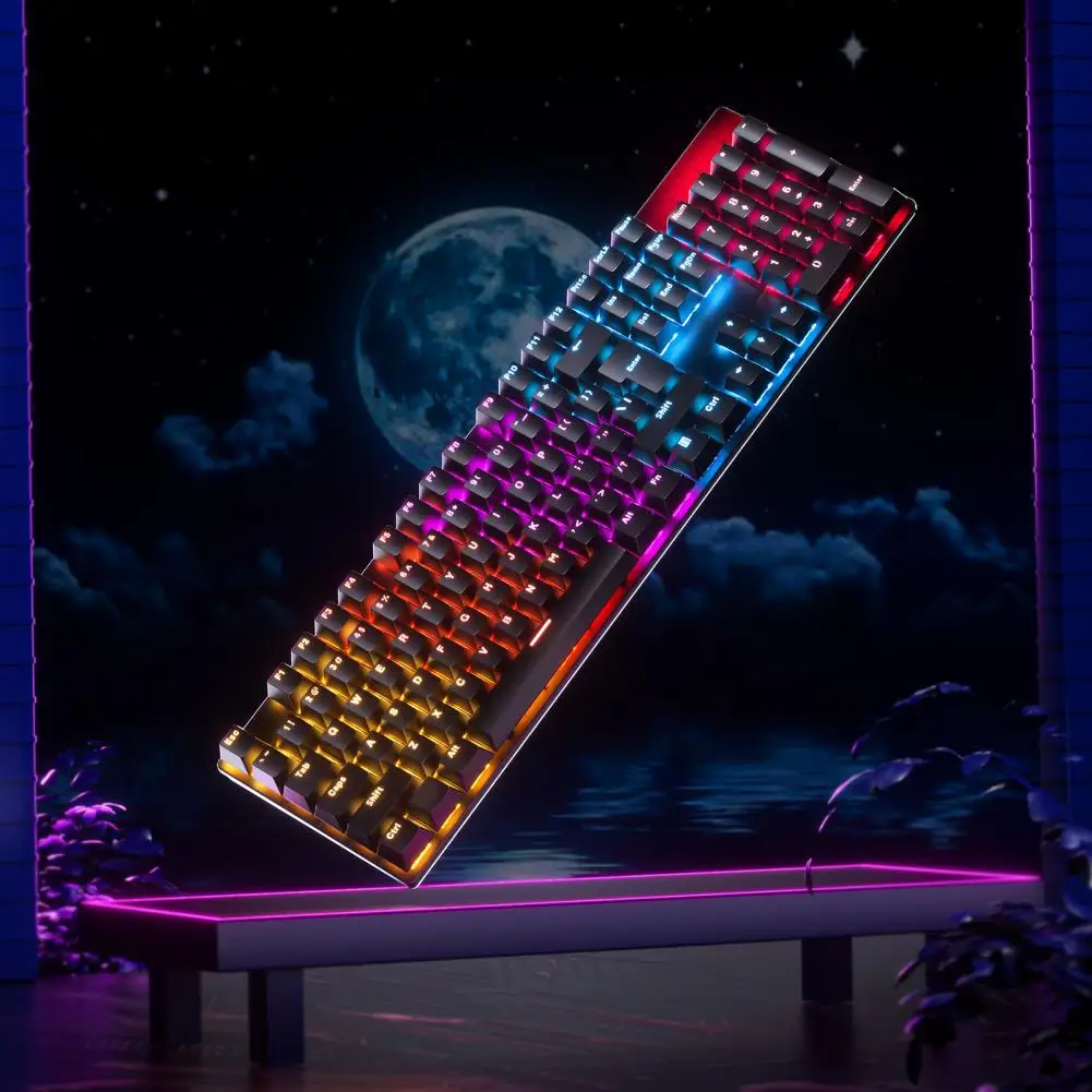 Wired Keyboard Stylish Driver-free Waterproof 104 Keys Metal Panel Mechanical Keyboard Computer Accessories
Wired Keyboard Stylish Driver-free Waterproof 104 Keys Metal Panel Mechanical Keyboard Computer Accessories
