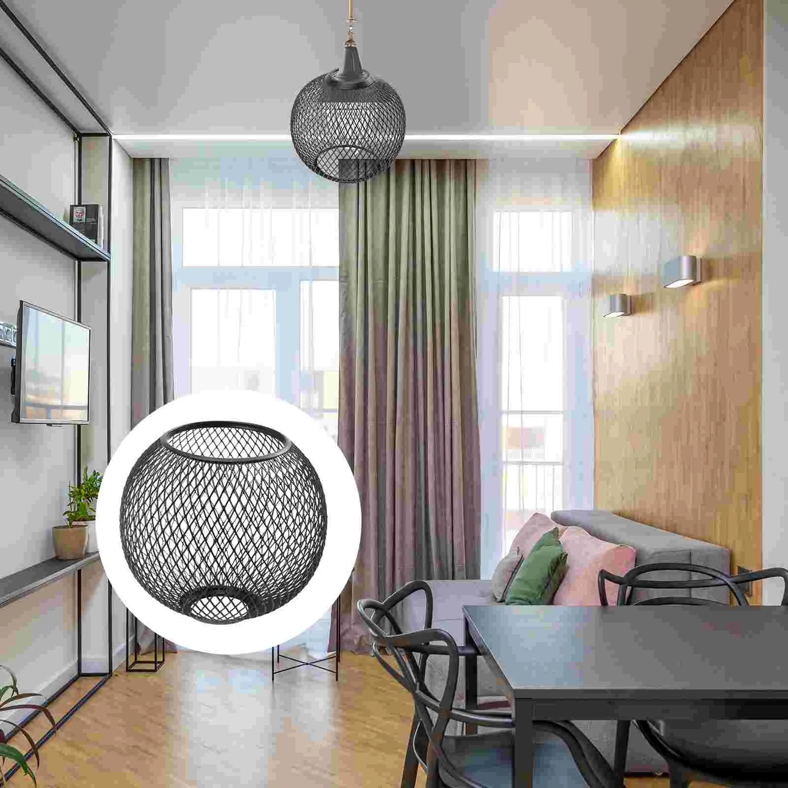 Lamp Light Shade Lampshade Cover Cage Guard Ceiling Pendant Metal Hollow Iron Out Wire Vintage Chicken Shades Spherical Decor
Lamp Light Shade Lampshade Cover Cage Guard Ceiling Pendant Metal Hollow Iron Out Wire Vintage Chicken Shades Spherical Decor