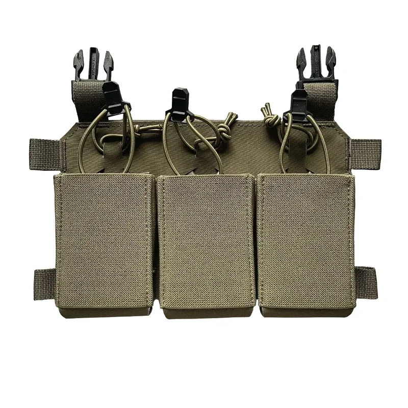 

Tactical 556 762 Magazine Pouch Airsoft Vest Plate Carrier Elastic Triple Mag Panel Pouch Gear Universal Insert Magazine Bag