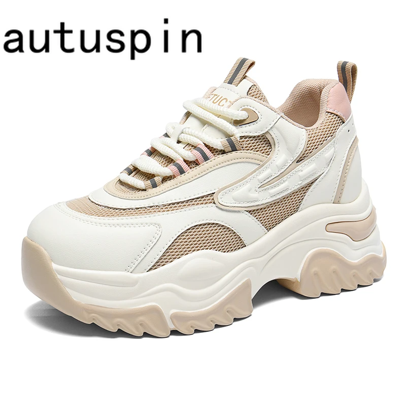 AUTUSPIN 6,5 см женские кроссовки на массивной платформе летняя уличная удобная женская спортивная обувь Лоскутные студенческие кроссовки для женщин
AUTUSPIN 6,5 см женские кроссовки на массивной платформе летняя уличная удобная женская спортивная обувь Лоскутные студенческие кроссовки для женщин