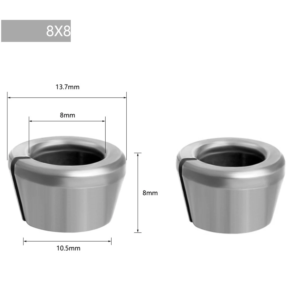 PCS Collet Chuck Adapter Chuck Collet Engraving Trimming Machine Router Rimming Machine Router Sutability Note
PCS Collet Chuck Adapter Chuck Collet Engraving Trimming Machine Router Rimming Machine Router Sutability Note