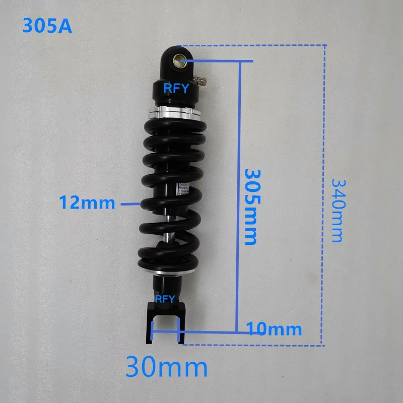 12mm spring 305mm 325mm 345mm 360mm Motorcycle Shock Absorber for HORNET 600 NX 250 VN800 FAZER 600 NINJA 250 MT09 MT-07
12mm spring 305mm 325mm 345mm 360mm Motorcycle Shock Absorber for HORNET 600 NX 250 VN800 FAZER 600 NINJA 250 MT09 MT-07