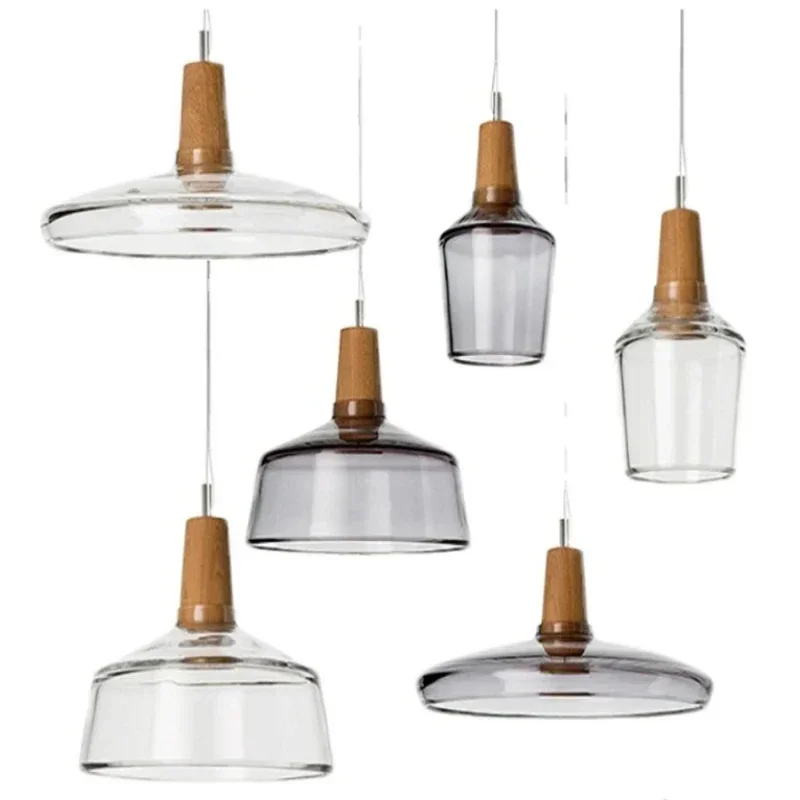 Moder RetroGlass Pendant Lights Loft Industrial Decor Modern Wood Hanging Lamp Suspension Luminaire for Living Room Fixtures E27 
Moder RetroGlass Pendant Lights Loft Industrial Decor Modern Wood Hanging Lamp Suspension Luminaire for Living Room Fixtures E27