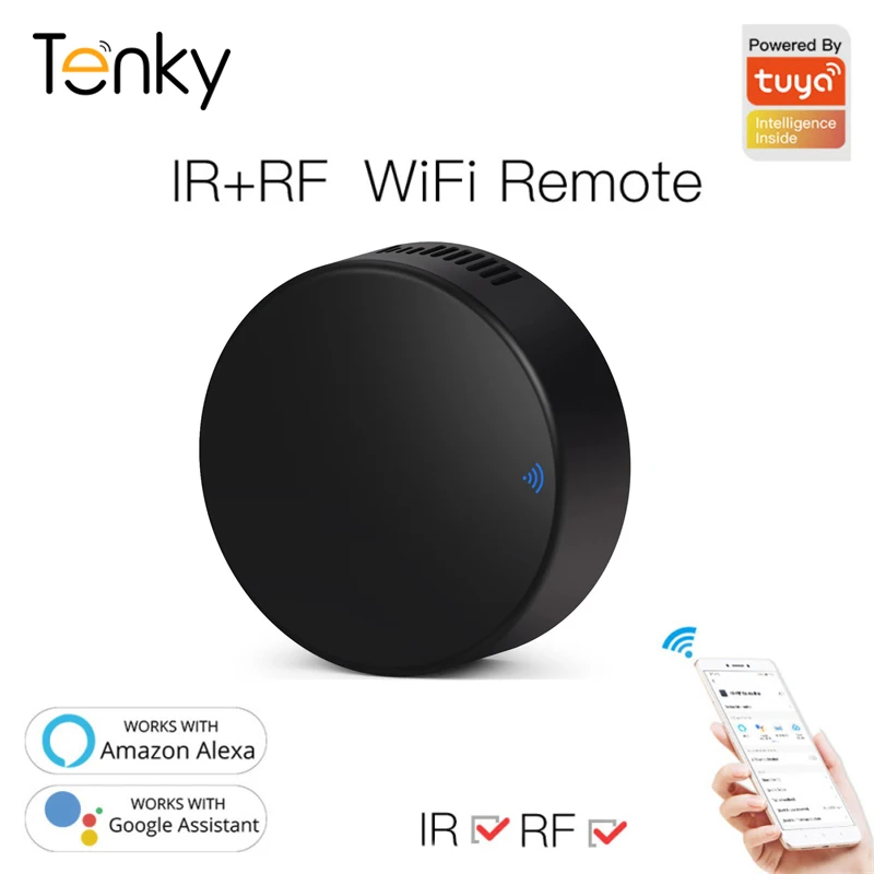 Универсальный пульт дистанционного управления Tuya Wi-Fi RF + IR для кондиционера телевизора LG RF/IR контроллер работает с Smart Life Alexa Google Home
Универсальный пульт дистанционного управления Tuya Wi-Fi RF + IR для кондиционера телевизора LG RF/IR контроллер работает с Smart Life Alexa Google Home