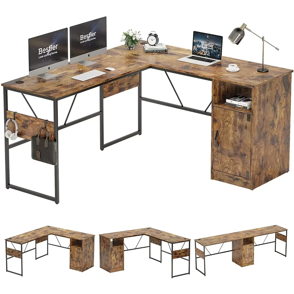 Table Computer Desks 95.2'' L Shaped Computer Desk With Storage Cabinet for Home Office Room Desk to Study Furniture Pliante
Table Computer Desks 95.2'' L Shaped Computer Desk With Storage Cabinet for Home Office Room Desk to Study Furniture Pliante