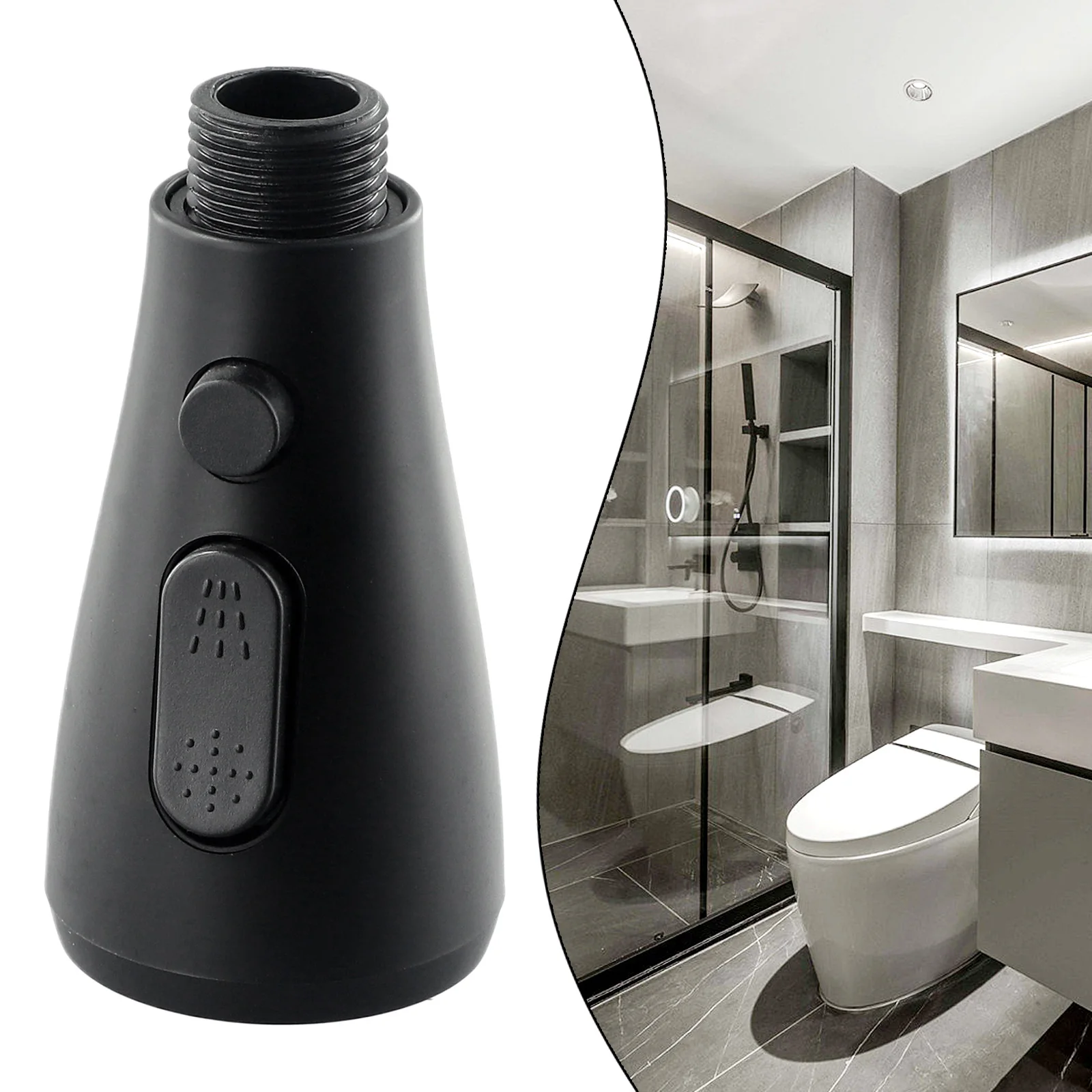 Black/silver Faucet Spray Head 360° Rotation Extension Filter Two-speed Water Outlet + Water Stop Switch For Kitchen Bathroom
Black/silver Faucet Spray Head 360° Rotation Extension Filter Two-speed Water Outlet + Water Stop Switch For Kitchen Bathroom