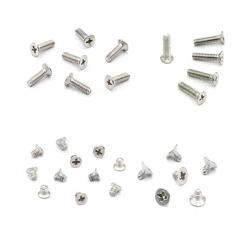 100Pcs M1.4 M1.7 M1.8 Galvanized/Nickel Steel Cross Phillips Flat Countersunk Head Machine Screw Bolt L=1.8/2/3/7mm
100Pcs M1.4 M1.7 M1.8 Galvanized/Nickel Steel Cross Phillips Flat Countersunk Head Machine Screw Bolt L=1.8/2/3/7mm