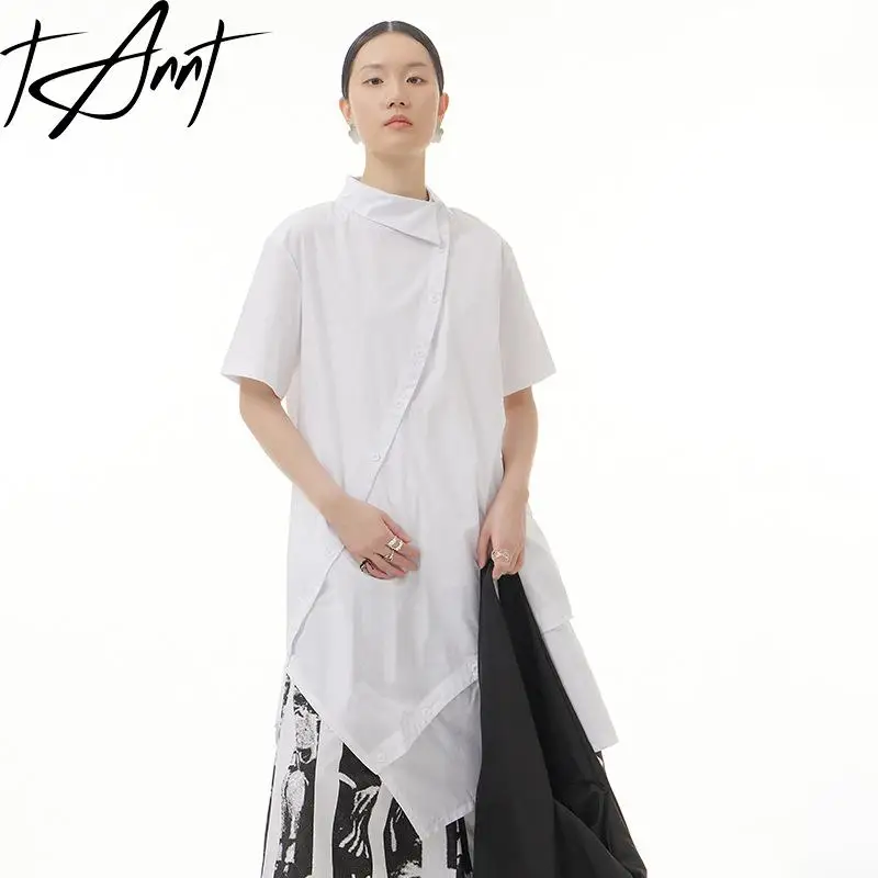 Tannt Women Shirts Asymmetry Short Sleeves White Black Blouse Shirts Irregular Cotton Long Casual Shirts For Women 2023 New
Tannt Women Shirts Asymmetry Short Sleeves White Black Blouse Shirts Irregular Cotton Long Casual Shirts For Women 2023 New