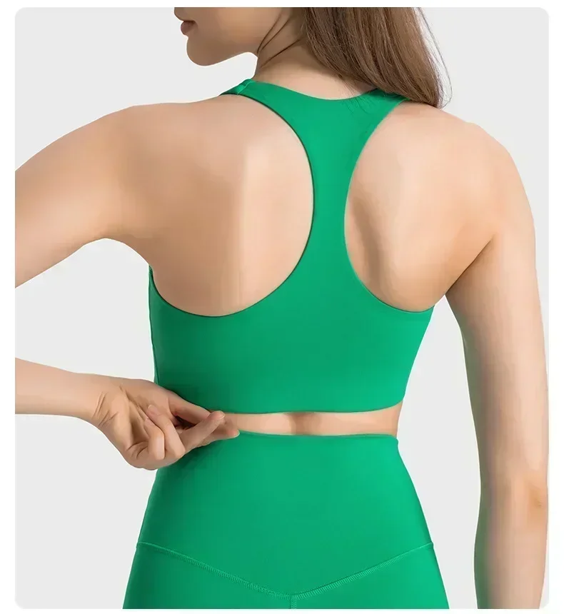 

Lemon Women H-word High Elasticity Shock-proof Sport Bra Fixed Chest Pad Yoga Underwear Fitness Running Sports Lingerie Vest Top