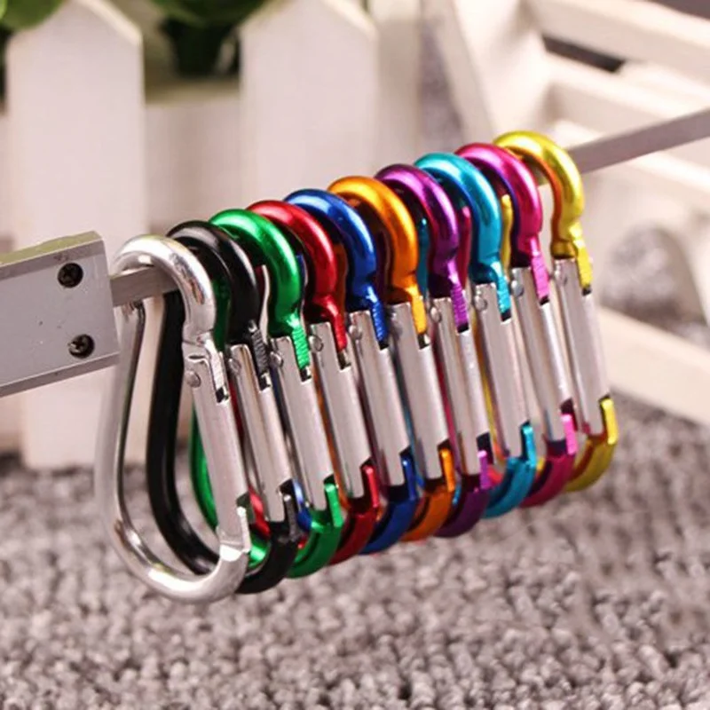 5PCS Random Colors!!! Button Carabiner Camping Hiking Hook Outdoor Sports Tools Aluminium Alloy Safety Buckle Keychain Climbing 
5PCS Random Colors!!! Button Carabiner Camping Hiking Hook Outdoor Sports Tools Aluminium Alloy Safety Buckle Keychain Climbing
