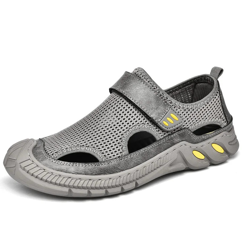 2023 New Men's Handmade Mesh Sandals Summer Classic Beach Sandals Fashion Casual Luxury Outdoor Roman Sandals Gray Big Size
2023 New Men's Handmade Mesh Sandals Summer Classic Beach Sandals Fashion Casual Luxury Outdoor Roman Sandals Gray Big Size