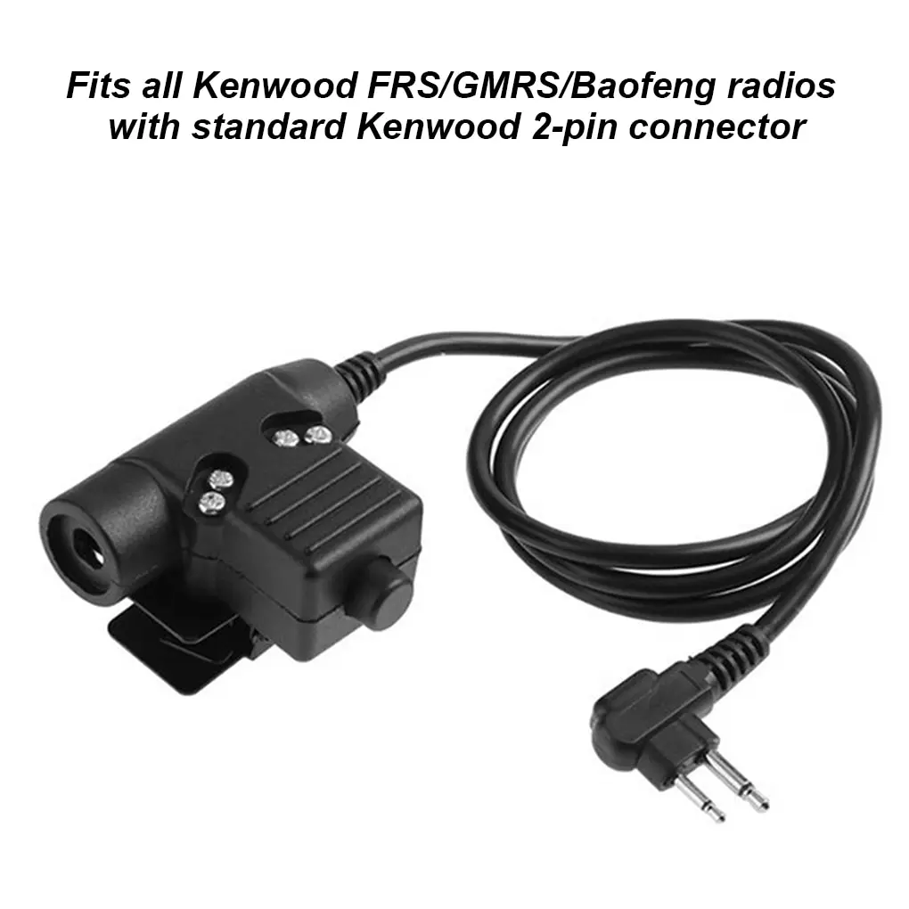 U94 PTT Cable Plug Military Adapter Z113 Standard Version for Walkie Talkie Motorola Kenwood TYT F8 BAOFENG 5R Radio Hunting
U94 PTT Cable Plug Military Adapter Z113 Standard Version for Walkie Talkie Motorola Kenwood TYT F8 BAOFENG 5R Radio Hunting