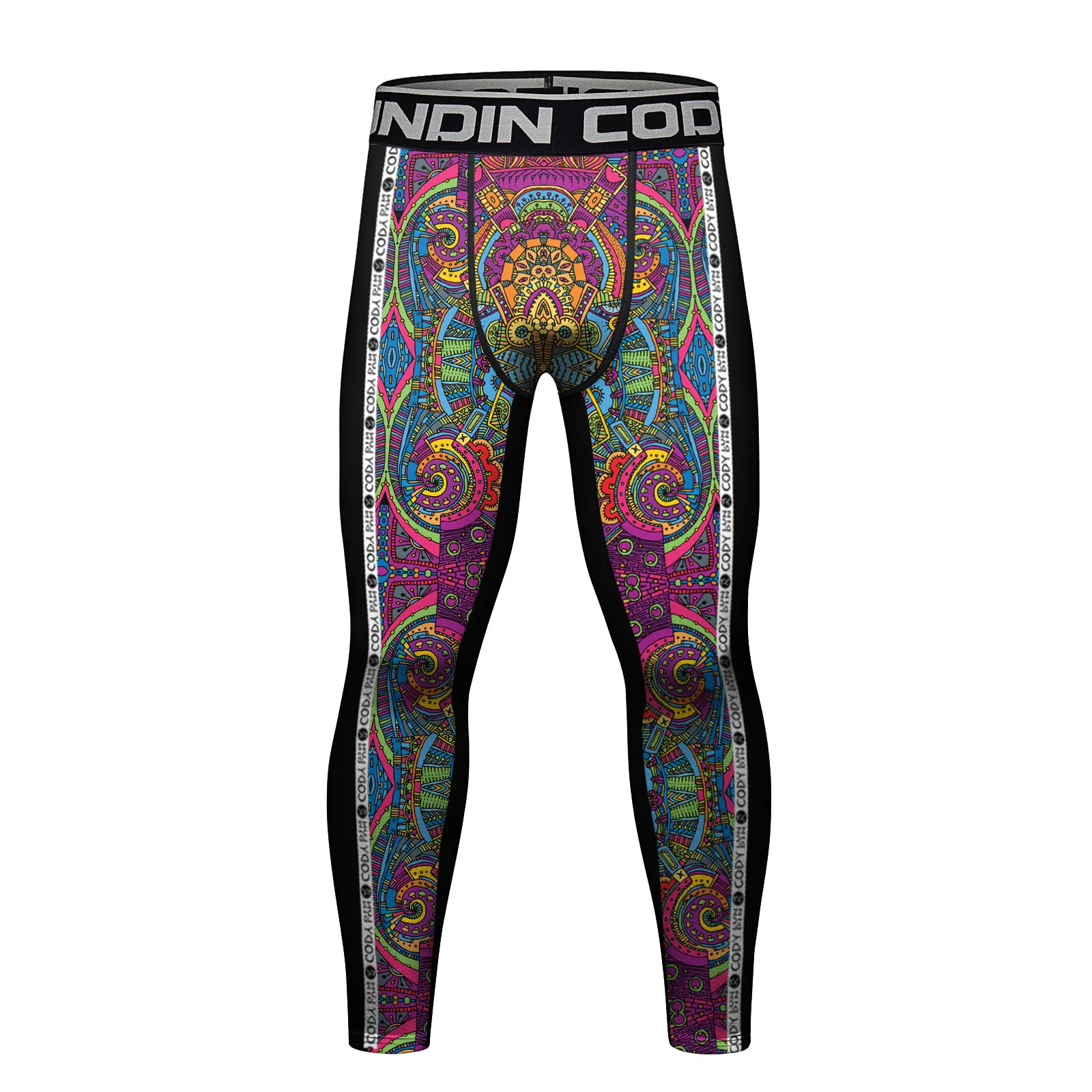 

Cody Lundin Mens Compression Cool Dry Sublimation Leggings Sports Baselayer Running Athletic Workout Active Wear Sports Pants