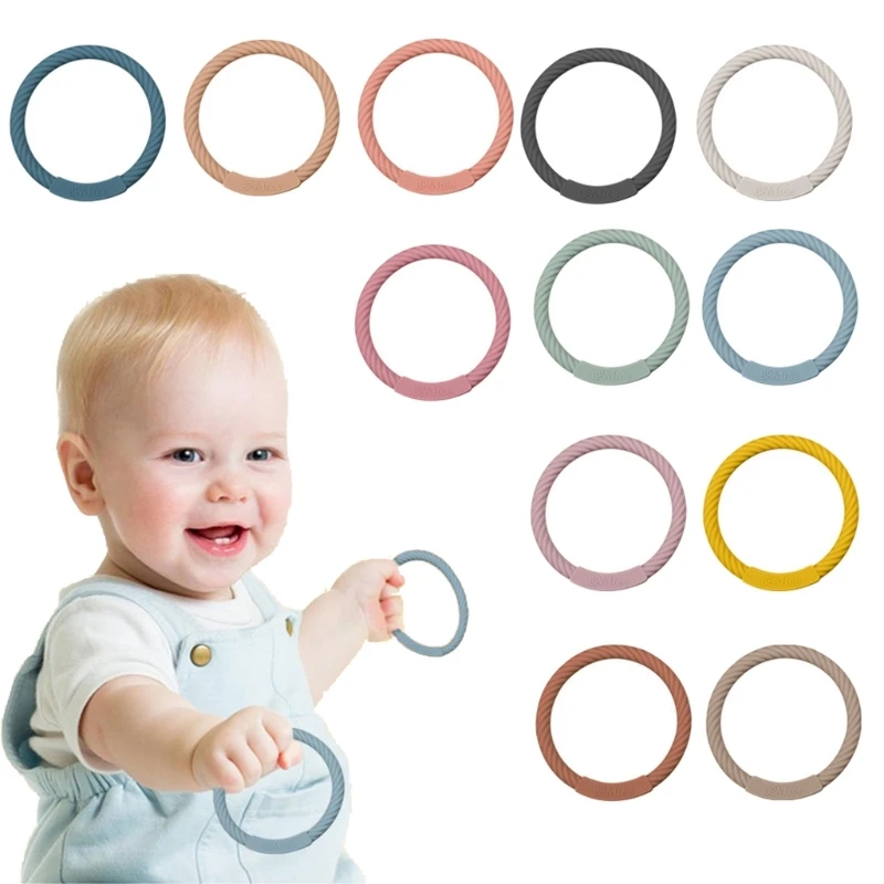 

Newborn Health Molar Chewing Ring Baby Soothing Teether Pacifier for Toddlers Infants Pain-Relief Teething Toy BPA Free