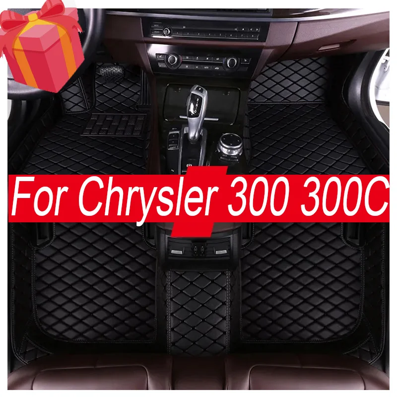 

Car Floor Mats For Chrysler 300 300C 2004~2010 Non-slip Carpets Leather Floor Mat Rugs Pad Car Accessories Anti-dirt pad 2008