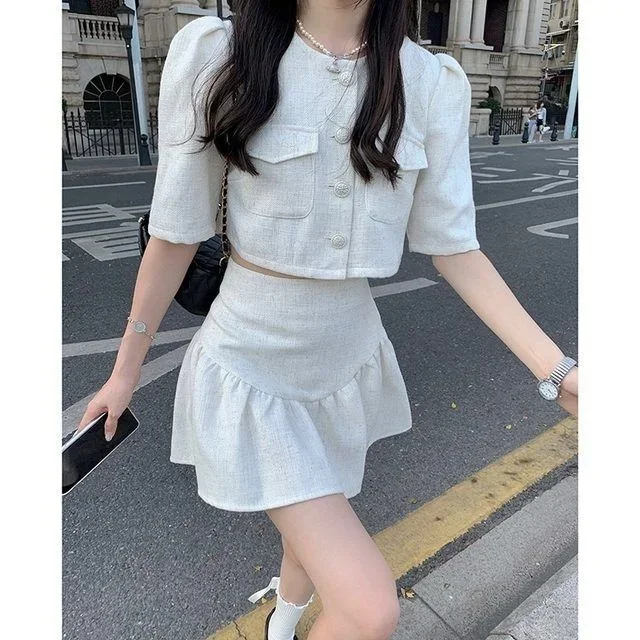 Summer Women Fashion Two-piece Sleeve Short Shirt Half Blusas Clothes for Women Tops Shirts Blouses
Summer Women Fashion Two-piece Sleeve Short Shirt Half Blusas Clothes for Women Tops Shirts Blouses