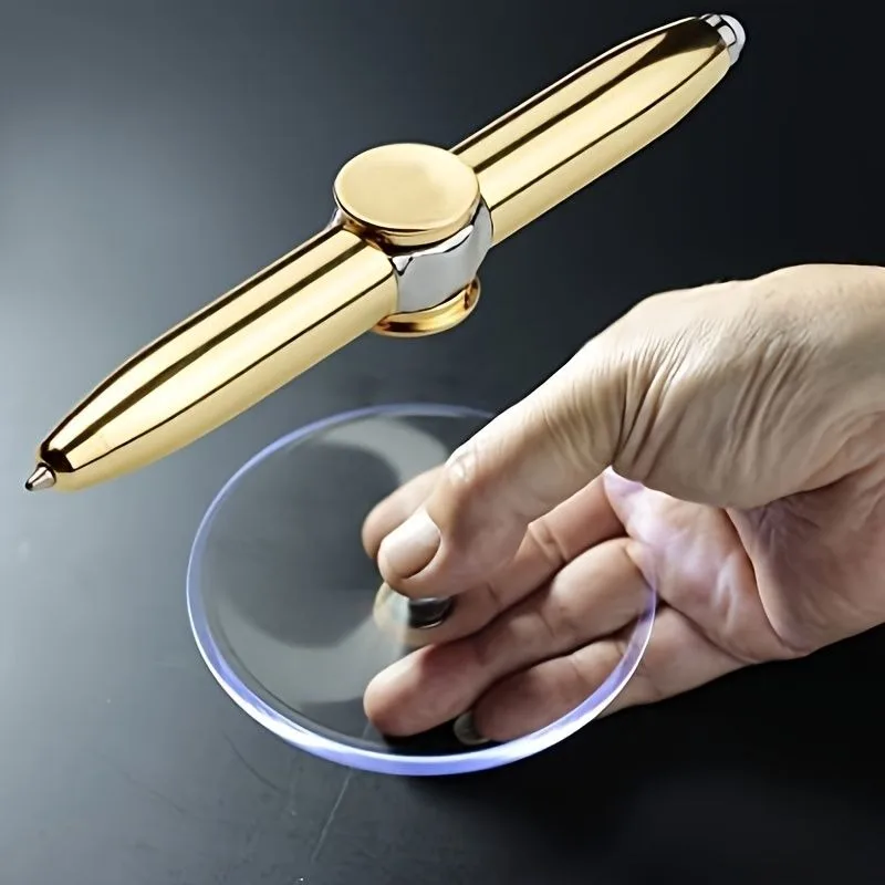 Fingertip Rotating Spinner Led Gyro Pen Metal Ballpoint Pen Office ADHD EDC Anti Stress Desk Writing Tool for Kids Adult
Fingertip Rotating Spinner Led Gyro Pen Metal Ballpoint Pen Office ADHD EDC Anti Stress Desk Writing Tool for Kids Adult