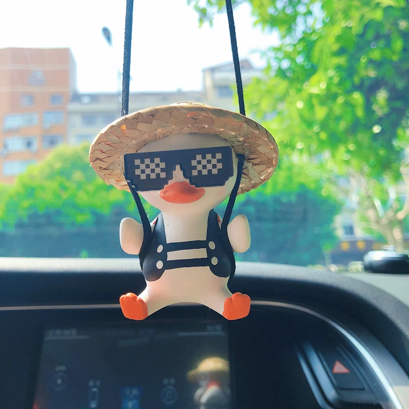 Cute Anime Swing Gypsum Duck Interior Decoration Big Duck Head With Sunglasses Rearview Mirror Pendant For Car Accessories
Cute Anime Swing Gypsum Duck Interior Decoration Big Duck Head With Sunglasses Rearview Mirror Pendant For Car Accessories