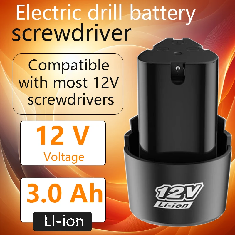 12V 3000mAh 3Ah Rechargeable Lithium Battery For Angle Grinder Electric Drill Electric Screwdriver Spare Battery 12.6V Charger
12V 3000mAh 3Ah Rechargeable Lithium Battery For Angle Grinder Electric Drill Electric Screwdriver Spare Battery 12.6V Charger